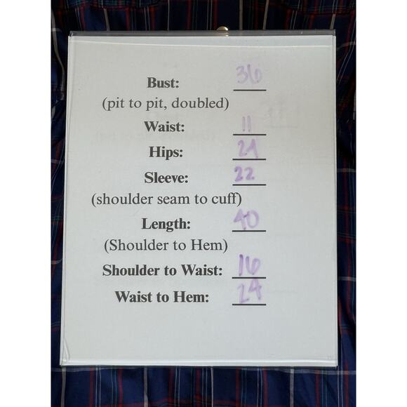 Vintage Summit Hill Plaid Shirt Dress Blue Red Cotton Long Sleeve A-Line Size 4 - Picture 5 of 7